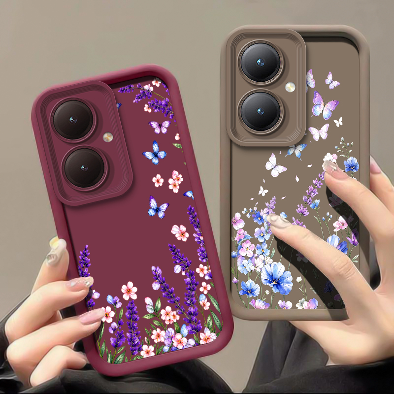 Lavender Butterfly Pattern Pho - Vivo Y28 recension och pris