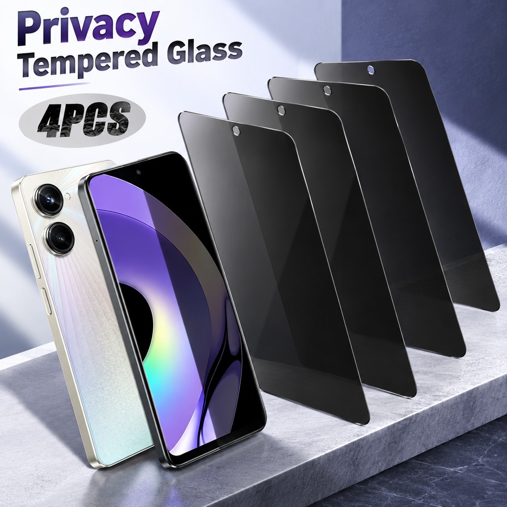4PCS Privacy Tempered Glass Fo - Realme C67 recension och pris