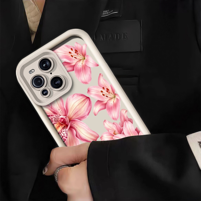 Pink Lily Flower Pattern Phone - Oppo Find X8 recension och pris