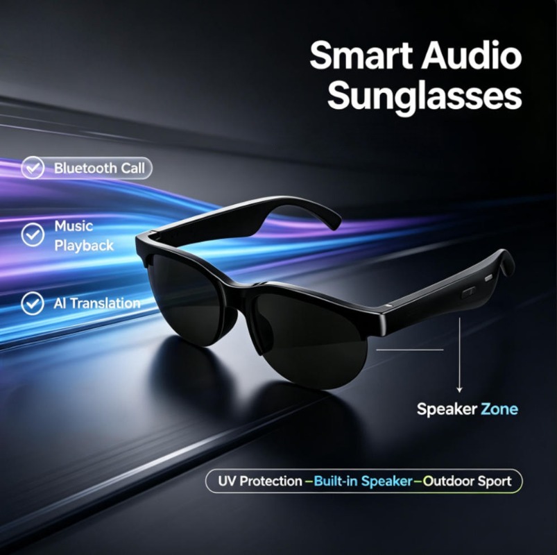 Smart Audio Sunglasses Bluetoo - Smart Glasses Lens recension och pris