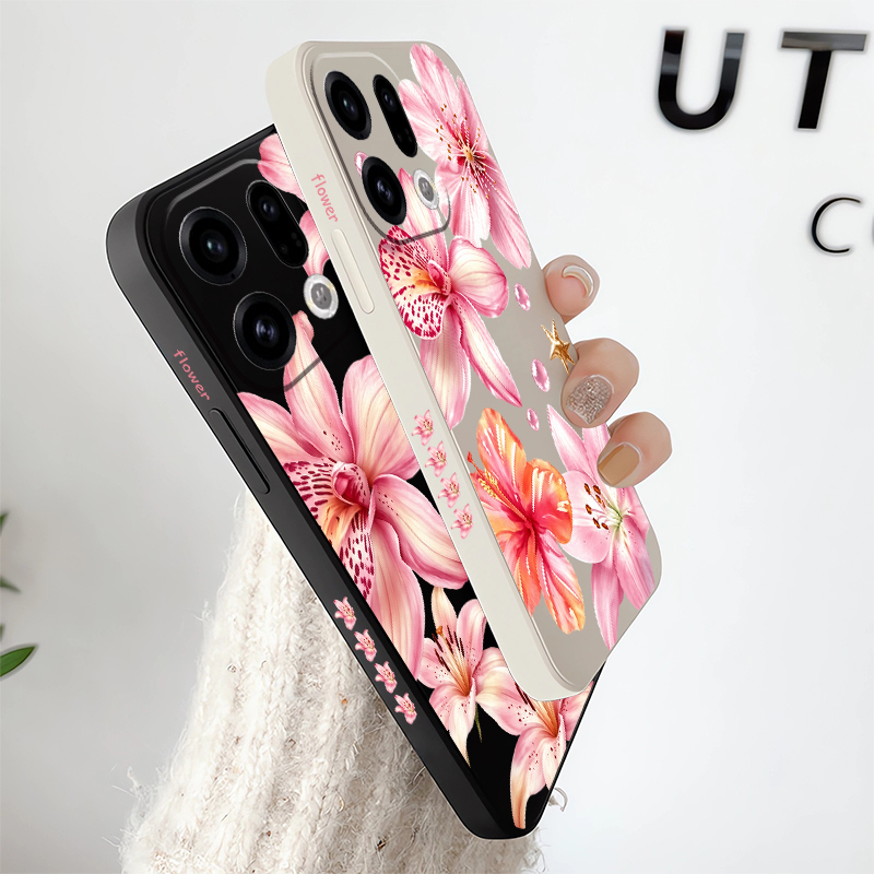 Cute Pink Lily Flowers Phone C - Oppo Reno 12 recension och pris
